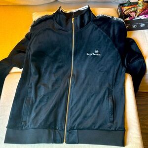 Sergio Tacchini full velours tracksuit black XL never worned